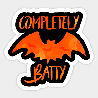 Completely Batty Sticker